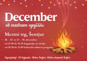 December ob mestnem ognjišču 2019 Sentjur tour Mestni trg prazniki 2